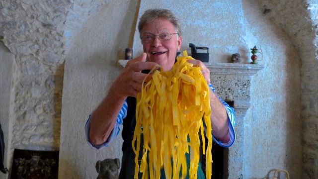 Fresh pasta during our Norcia cooking class it's made only of flavour and local eggs. The traditional recipe